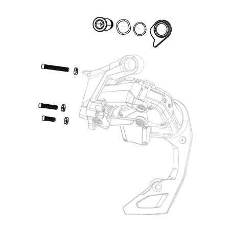 kit de recanvi de cargol per al canvi. rival 36t axs
