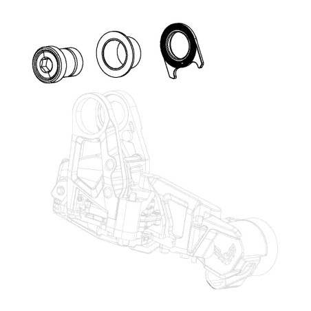 kit de vis de remplacement pour levier de vitesses eagle axs t-type gx full mount