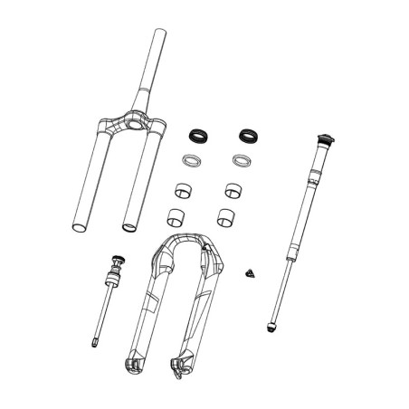 ressort de fourche de remplacement 27.5/29 x-soft xc30