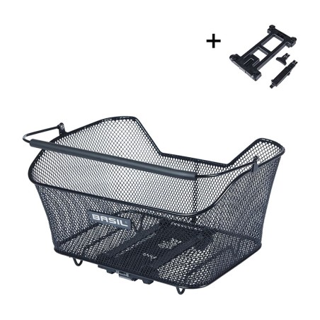 coș spate pentru bicicletă cu placă base m (33x25.5x17 cm) mik 2.0