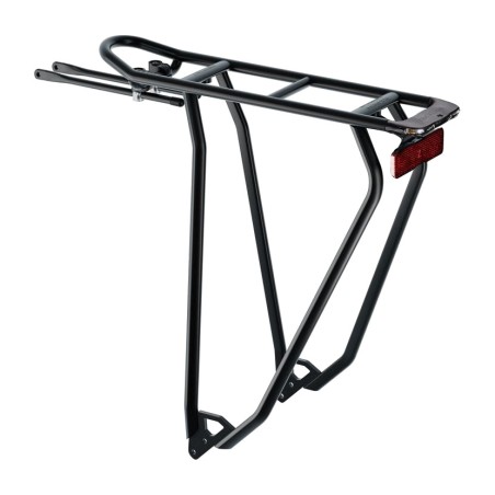 aluminiumsbagagebærer til cykel med bremselys shine evo light 2.0 28" ac snapit