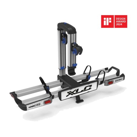 foldable bike rack with integrated led lights and two-in-one function vc-c07 portabicis almada work-e xtra led 2 en 1 plegable