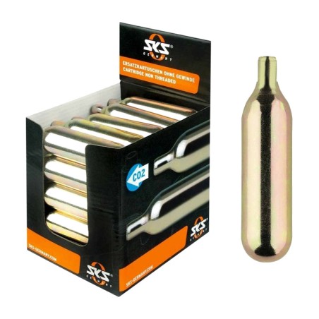 cartouches cylindriques sans filetage co2 16g cartridge set for airchamp non-threaded 25 pcs