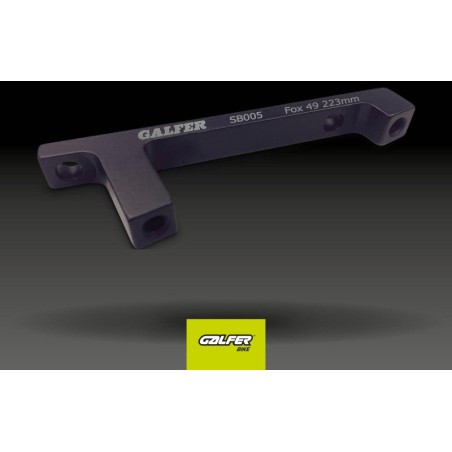 radiaal gemonteerde remklauwadapter (postmount) sb005 + fork fox 40/49 postmount 23mm d.