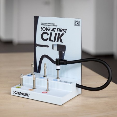 valve click type display stand click valve