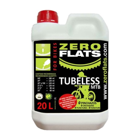 mastic anti-crevaison zero flats mtb/gravel 20l
