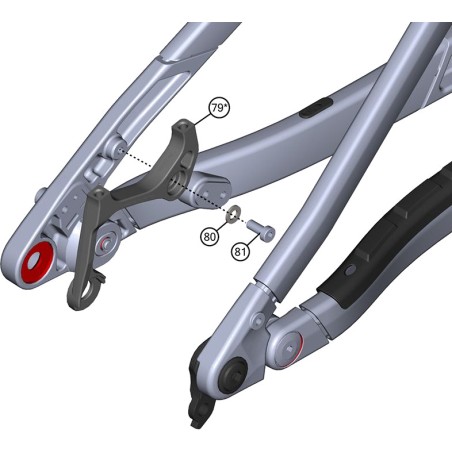kit supporto freno e-bike e-asx