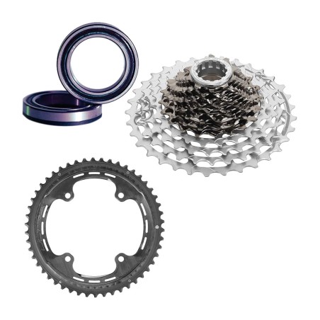 transmission component kit with ceramic bearings super record ultra 10-33d qck-tech