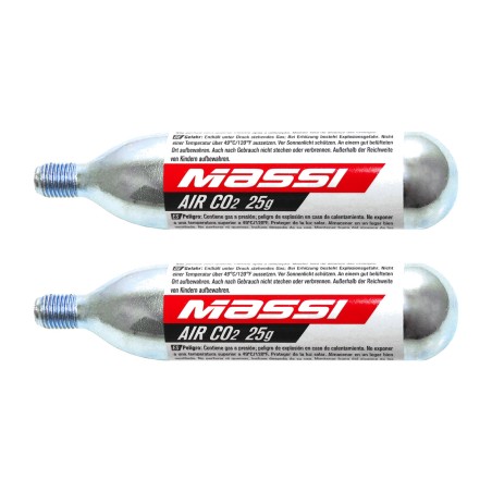 φουσκωμένο φυσίγγιο αέρα 25 grs (2 u) co2