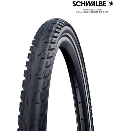 copertone pneumatico silento k-guard 28x1.40 700x35c b/b-sk+rt