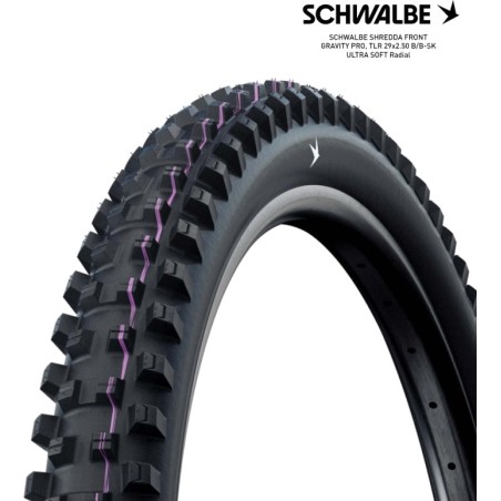 ελαστικό shredda front gravity pro tlr 29" 29x2.50 b/b-sk ultra soft radial