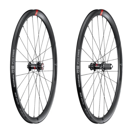 komplette for- og baghjul e-racing db 2wf-r afs