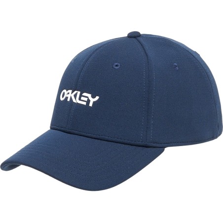 gorra de 6 paneles con visera curvada stretch metallic