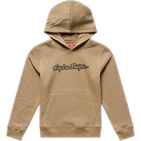 pullover con cappuccio per bambini in cotone e poliestere signature