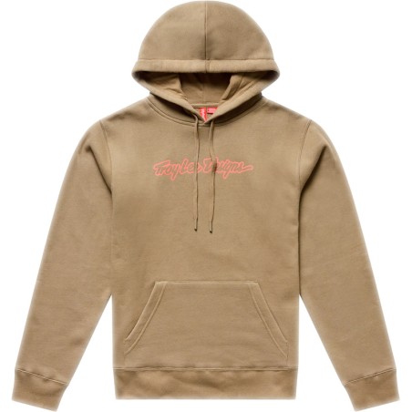 pullover donna a cappuccio in cotone e poliestere signature
