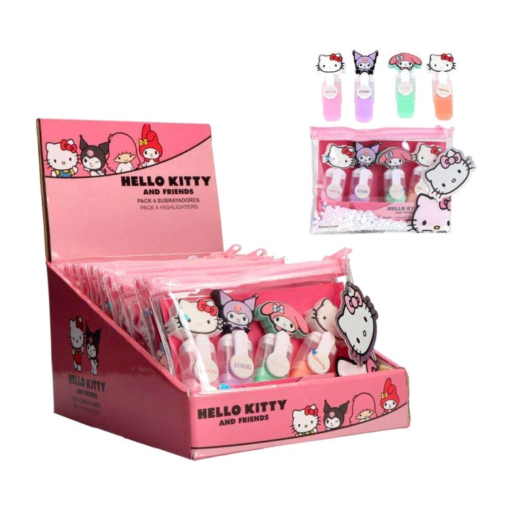 CERDÁ Pack av markerpennor, sortimentsmix HELLO KITTY (4U)