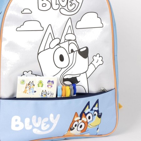 set para personalizar mochila diy bluey