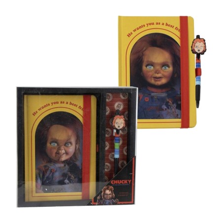 set de papelería escolar chucky