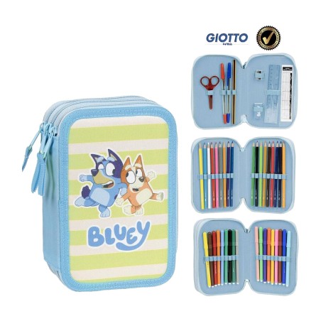 dreifaches schulmäppchen bluey 33110