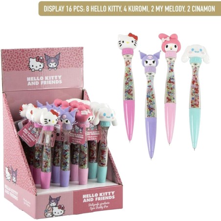 caneta giratória modelo variado hello kitty 63409