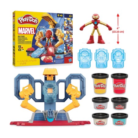 knete-set rüstungslabor mit licht und ton play-doh marvel iron man
