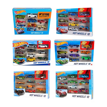 pack de 10 coches de juguete modelo surtido hot wheels