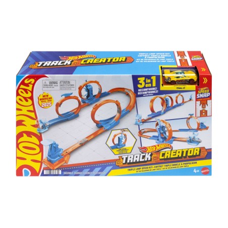pista de carros com triplo looping hot wheels