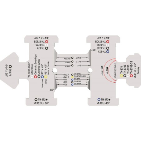 ohjainputken ohjain 1" 1 1/8"