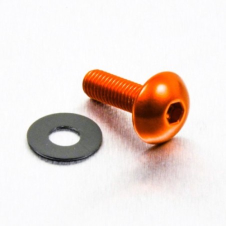 parafuso de alumínio redondo  m5 x (0.8mm) x 16mm naranja lfb5