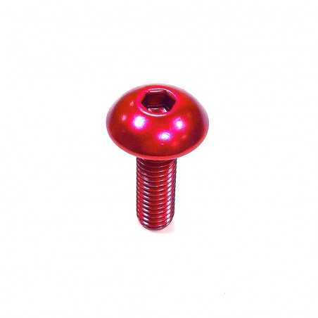 round head aluminum screw  m5 x (0.8mm) x 16mm rojo lfb516r
