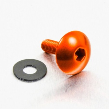aluminium schroef xl kop afgerond  m5 x (0.8mm) x 16mm naranja l