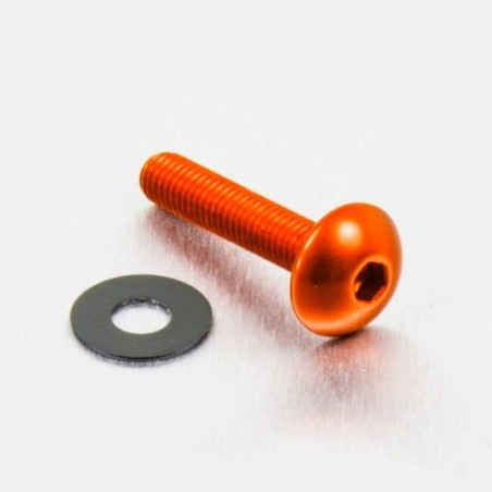 parafuso de alumínio redondo  m5 x (0.8mm) x 20mm naranja lfb5