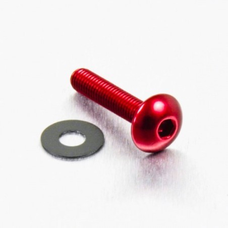parafuso de alumínio redondo  m5 x (0.8mm) x 20mm rojo lfb520r
