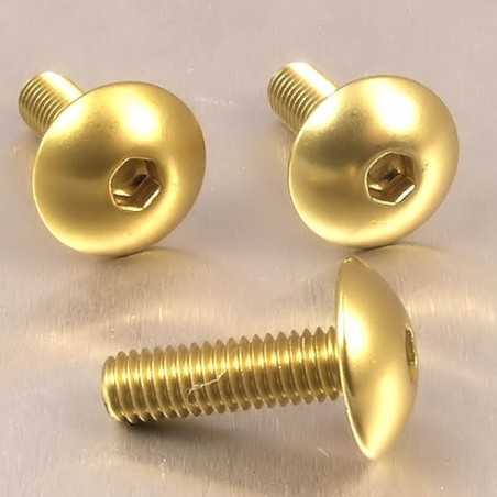 rundkopf-aluminiumschraube  m6 x (1.00mm) x 20mm oro lfb620g