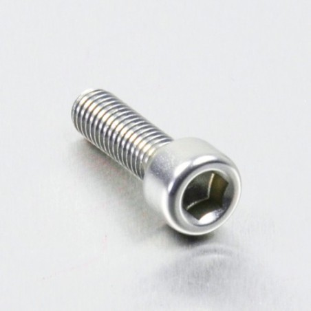 cylindrical head aluminum screw  m6 x (1.00mm) x 20mm plata lpb62