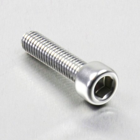 cylindrical head aluminum screw  m6 x (1.00mm) x 25mm plata lpb62