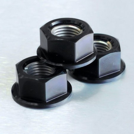 aluminum nut  12mm negro lspn12bk