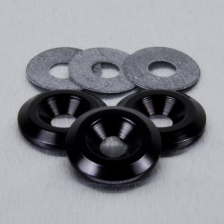 rondella svasata in alluminio m6 nera lwac6-22bk pro-bolt