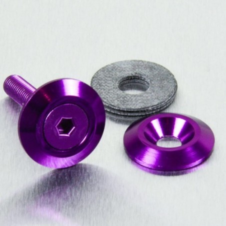 m6 countersunk aluminum washer, violet lwac6-22p
