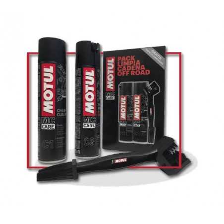 cleaning and lubrication pack for motorcycle chains off road (c1+c3)