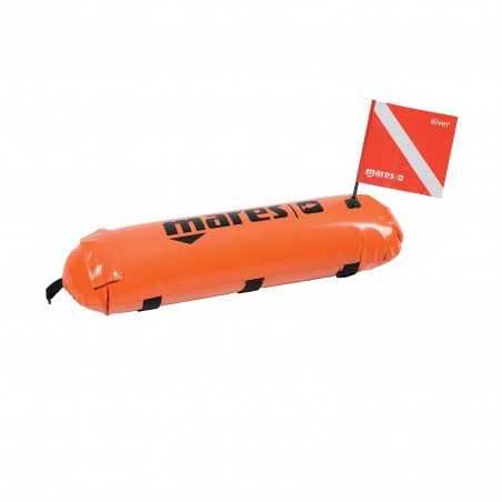 boya de apnea hydro torpedo con línea hidrodinámica y bandera de buceo