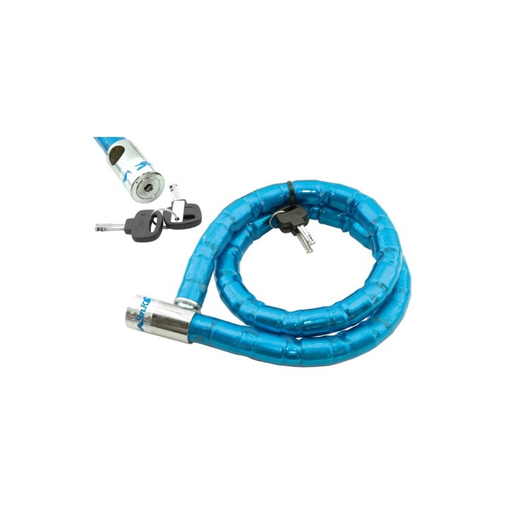 VECTOR Candado de rótulas 25mm azul 100cm para bicicleta - Marca 4778