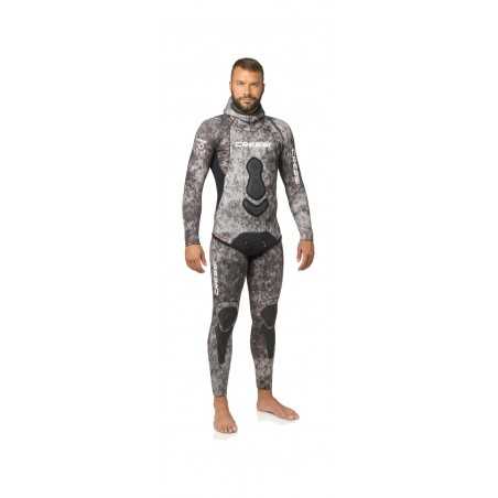 traje humedo buceo apnea camuflaje