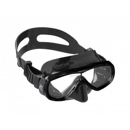 máscara de buceo y snorkeling onda de silicona transparente | diseño armonioso y equilibrado para mayor visibilidad