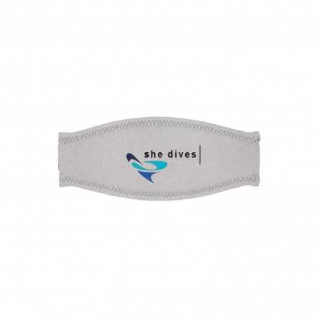 búvármaszk és szemüveg strap trilastic she dives