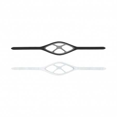 diving mask strap liquidskin - white