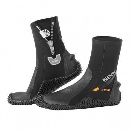 basic boots hd with zip chaussons semelle de plongée 5mm seac sub