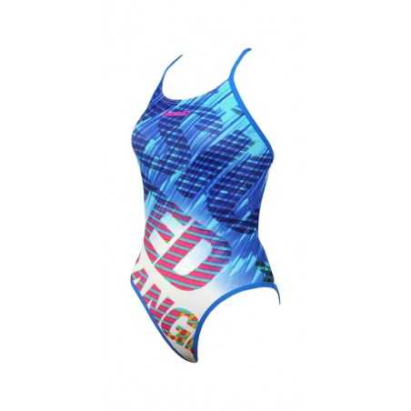woman open back swimsuit tropic byte lady -