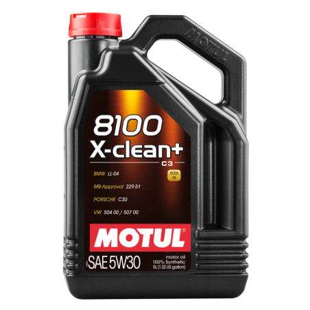 lubricating oil 8100 x-clean+ 5w30 5l for high performance engine - motul