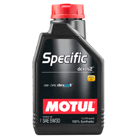 specific dexos2 5w30 1l engine lubricant oil - approved by gm, saab and opel - 100% synthetic